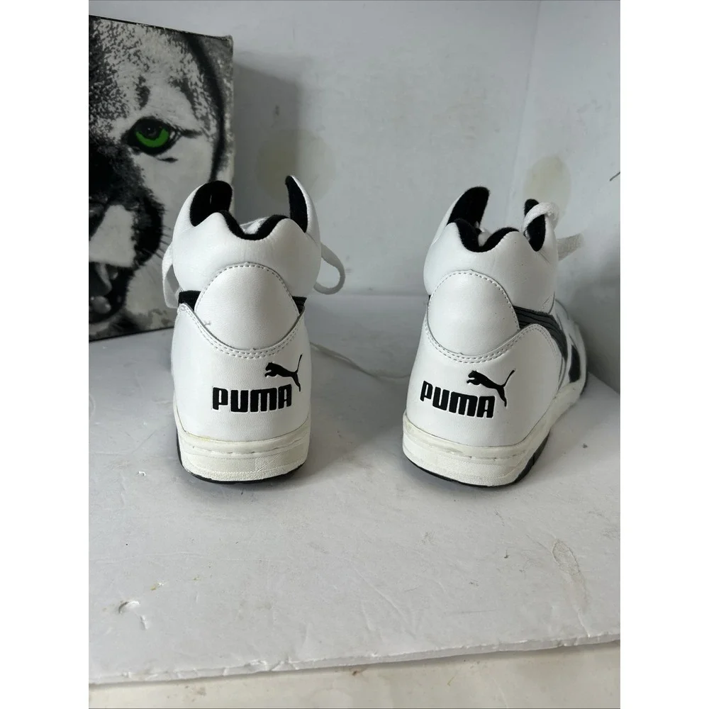 Puma Men's Basketball Vintage‎ Attack Hi - High Tops Size 11 1/2 New White/Black